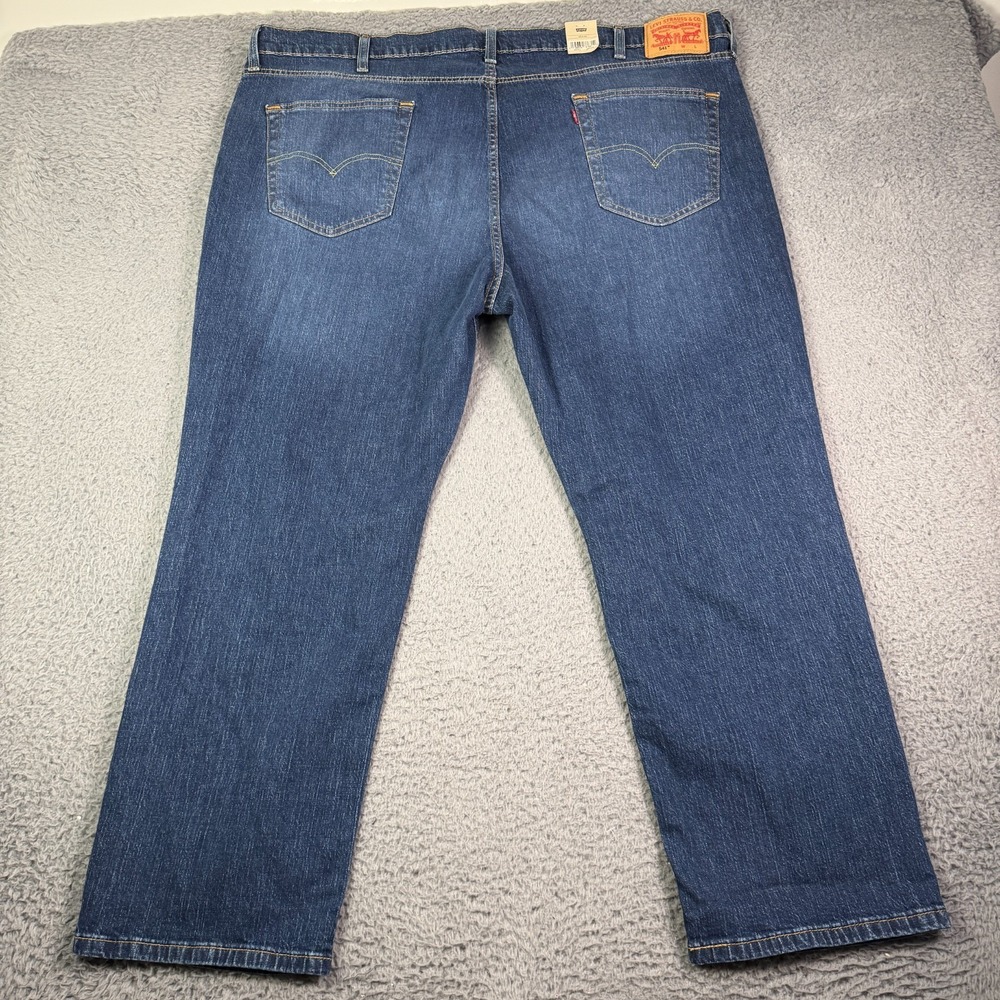 NEW Levi's 541 Athletic Fit Jeans Men's Big & Tall 48x30 Blue Denim Stretch - Picture 5 of 10